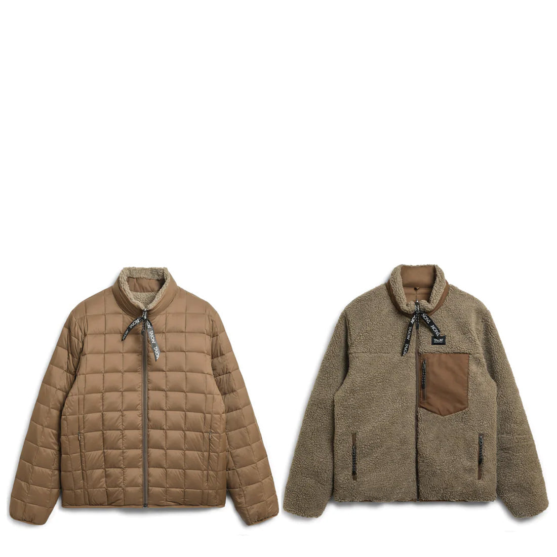 Taion Down x Boa Reversible Jacket L. Brown / Beige - The Sporting Lodge