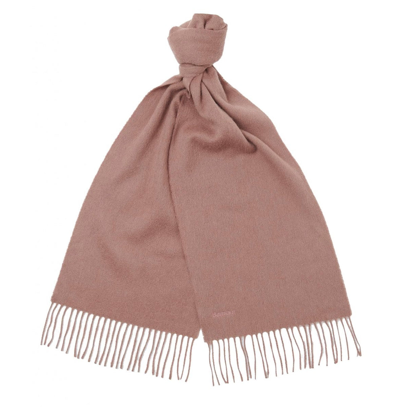 Barbour Womens Lambswool Scarf Rosewood - The Sporting Lodge