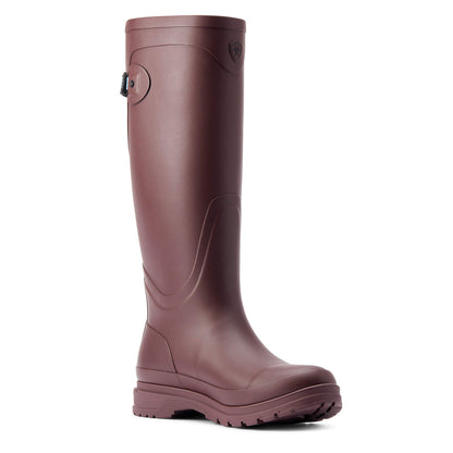 Ariat Womens Kelmarsh Rubber Wellington Boot Maroon - The Sporting Lodge