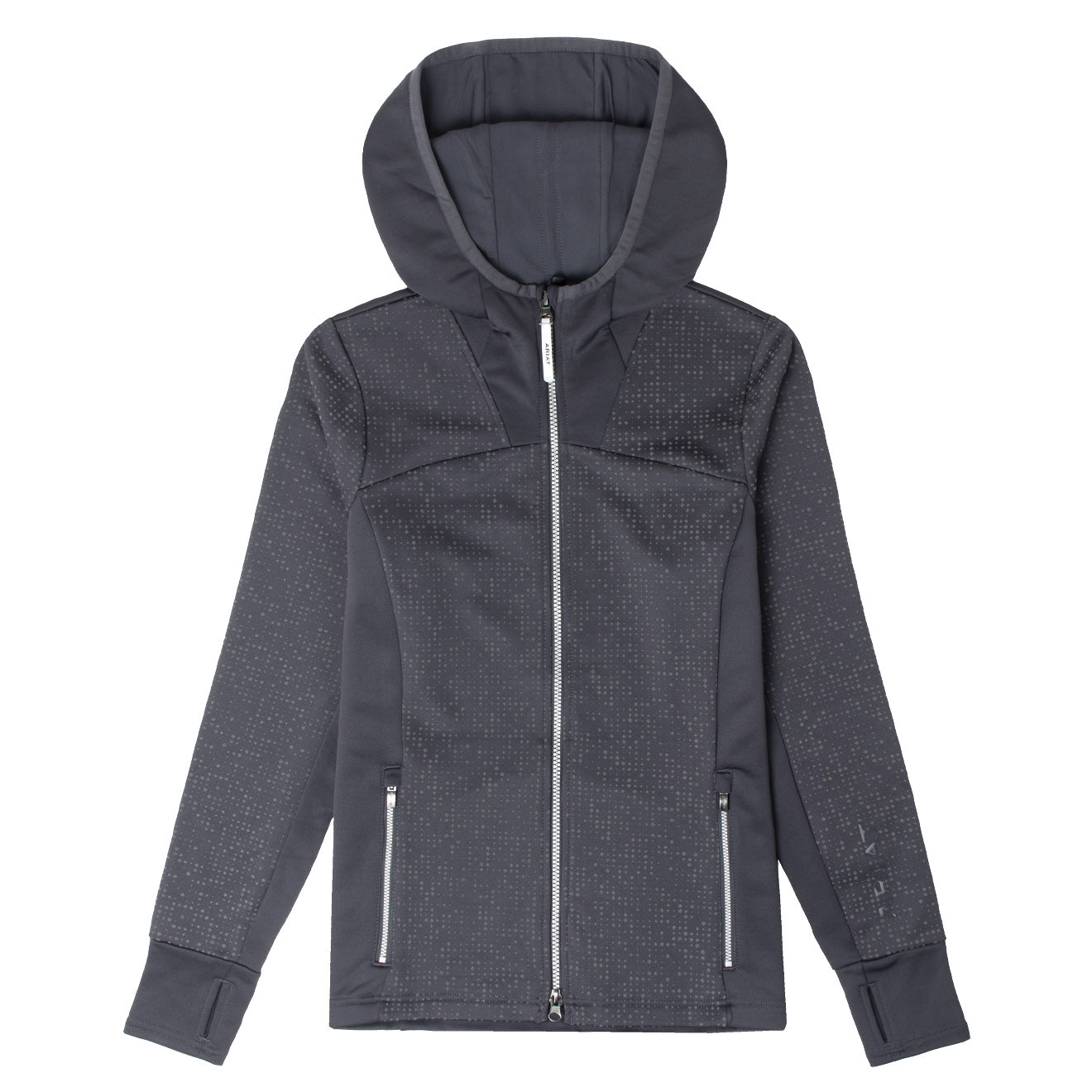 Ariat Womens Lumina Full Zip Sweatshirt Ebony - The Sporting Lodge