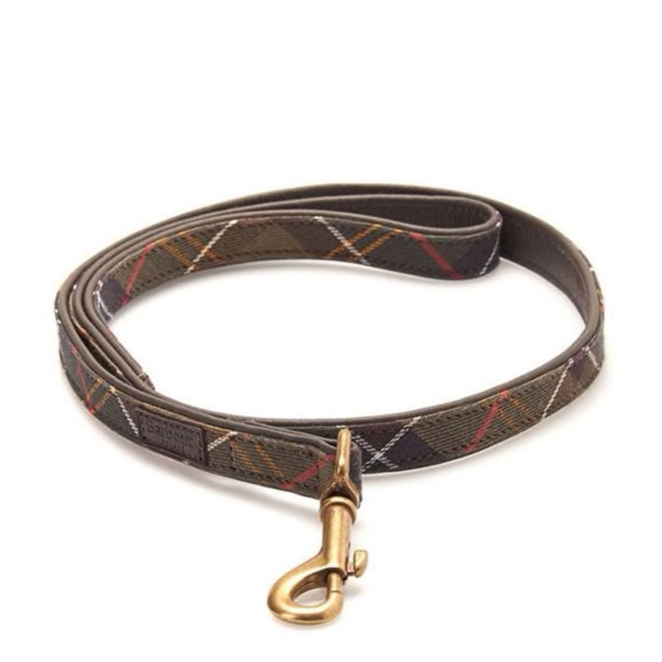 Barbour Leather Dog Lead Classic Tartan - The Sporting Lodge