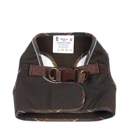 Barbour Wax Step-In Dog Harness Olive - The Sporting Lodge