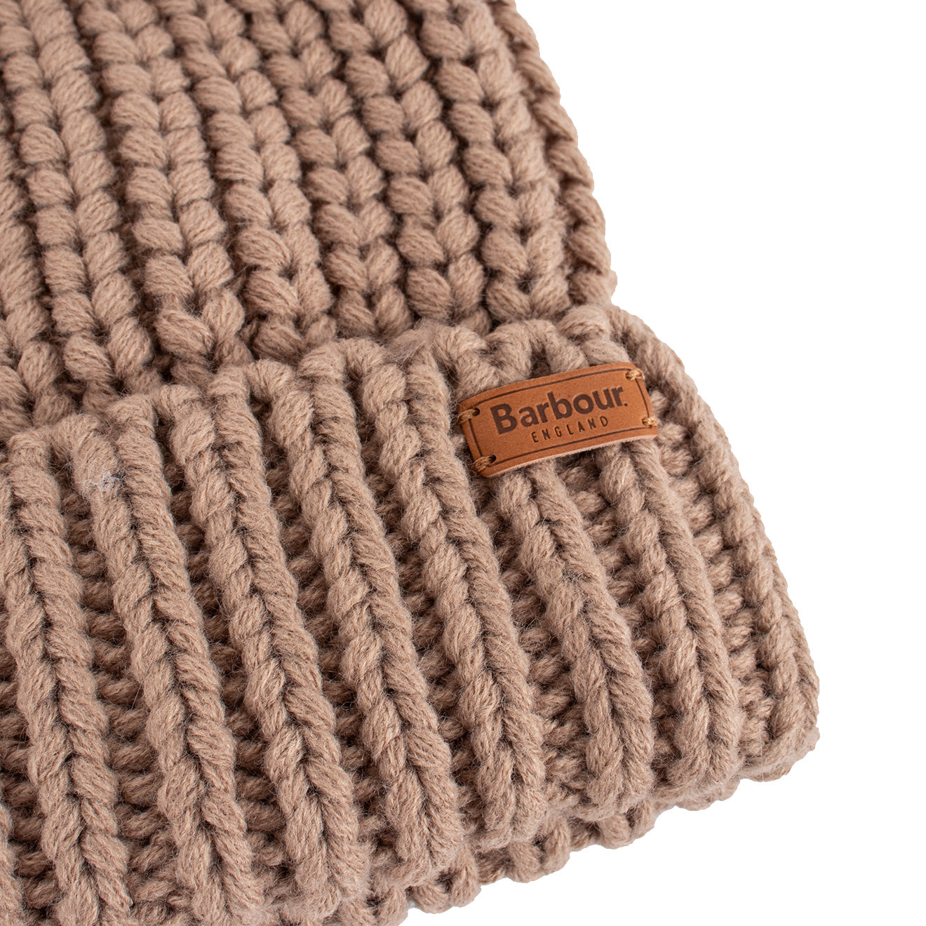 Barbour Womens Saltburn Beanie Mink - The Sporting Lodge