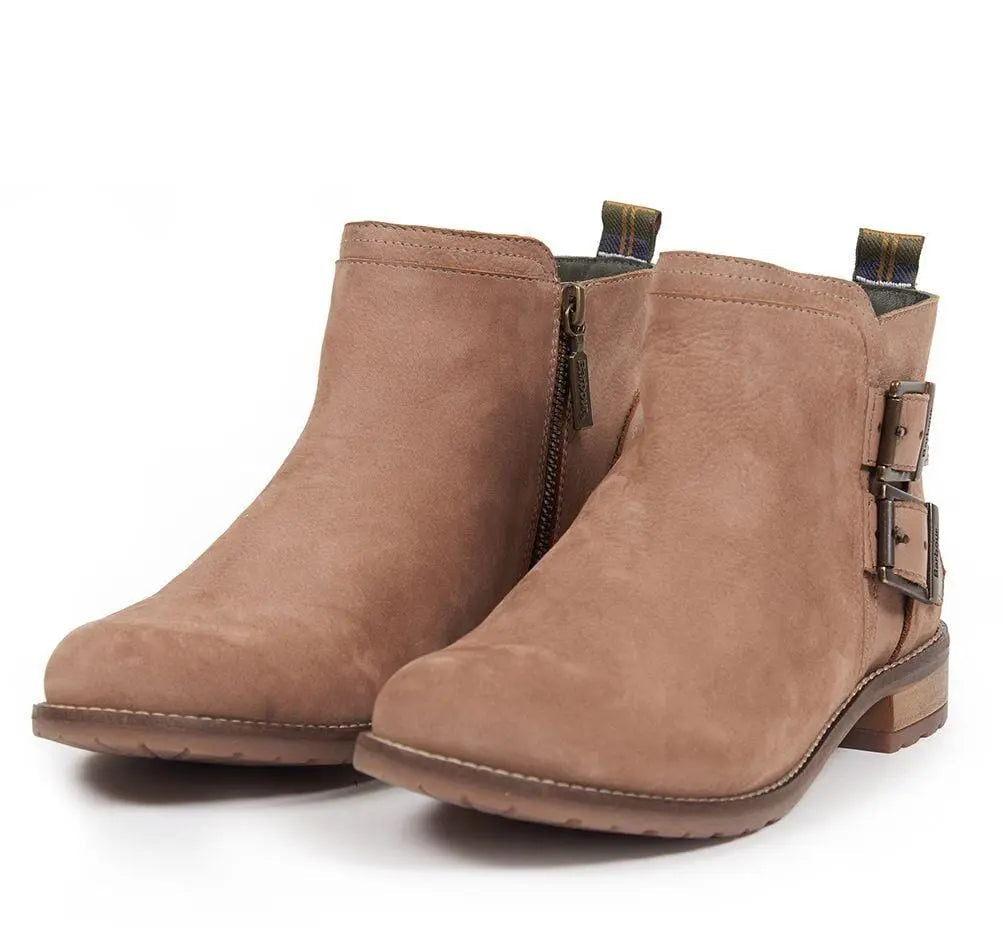 Barbour Womens Sarah Low Buckle Boot Taupe - The Sporting Lodge