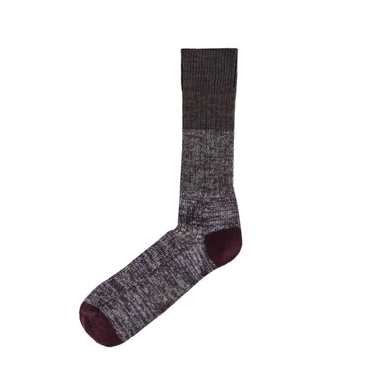 Barbour Glencoe Socks Burgundy - The Sporting Lodge