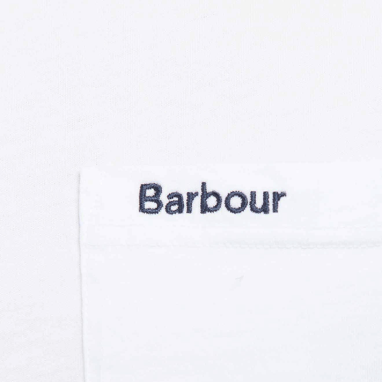 Barbour Langdon Pocket T-Shirt Classic White - The Sporting Lodge