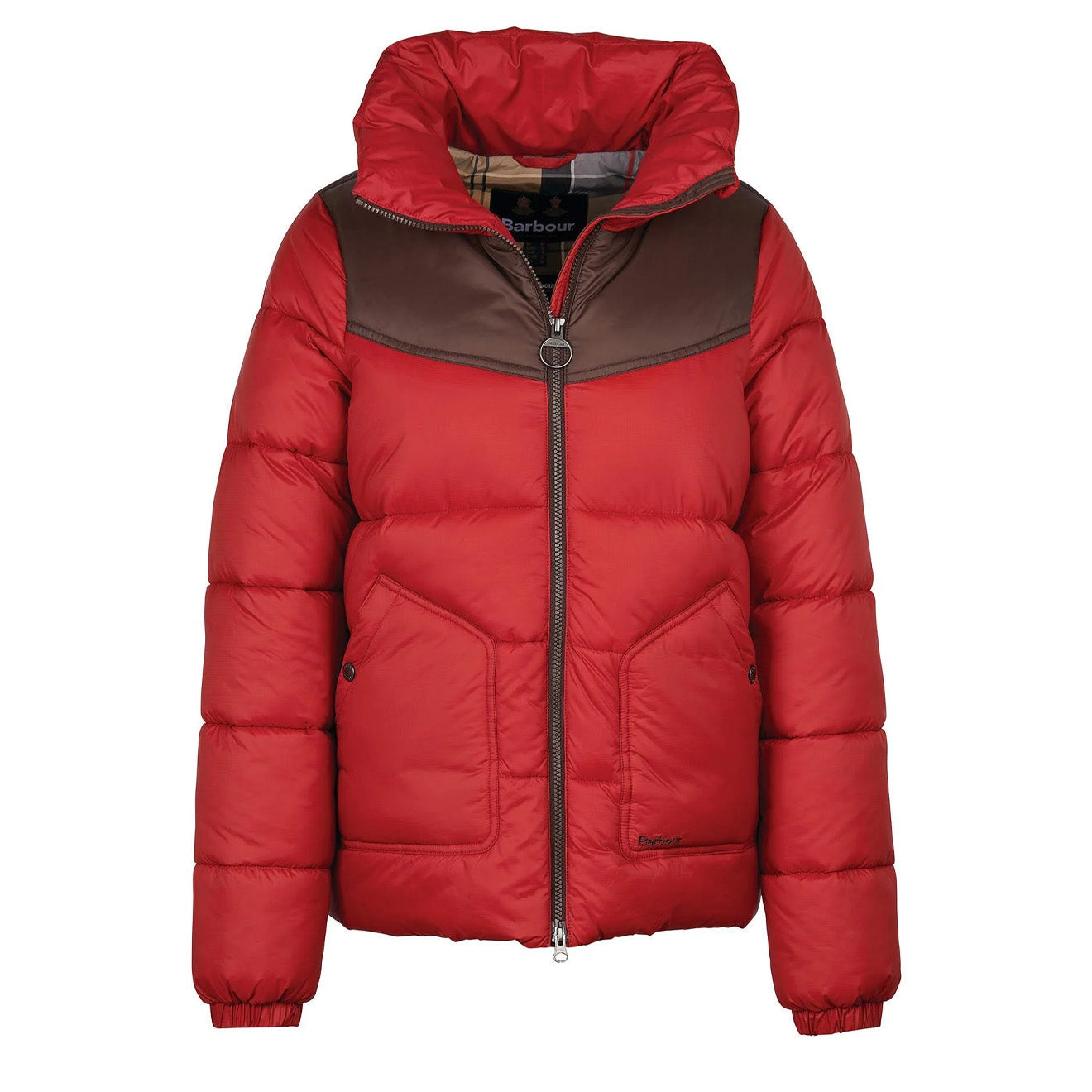 Barbour Womens Belford Quilted Jacket Dark Red / Mahogany Dress - The Sporting Lodge