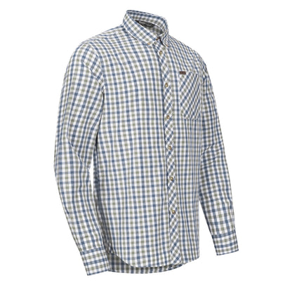 Blaser Juno Check Shirt Olive / Blue - The Sporting Lodge