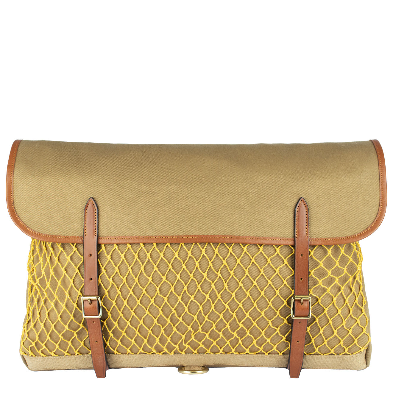 Brady Woodland Game Bag Khaki / New Tan Yellow Net - The Sporting Lodge