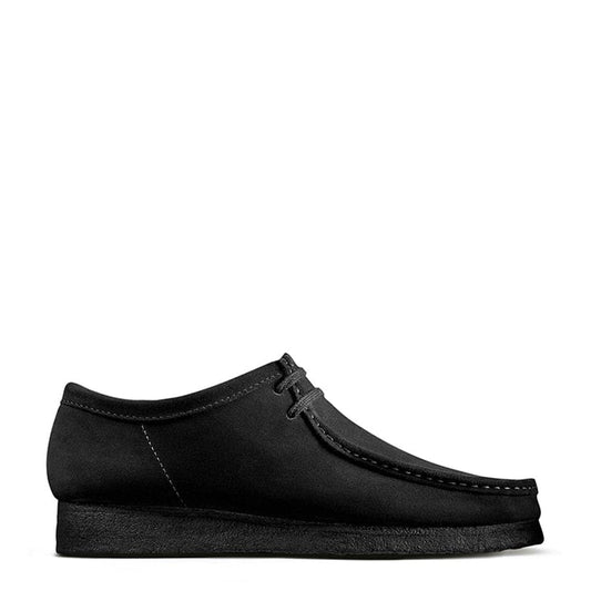 Clarks Originals Wallabee Shoes Black Suede - The Sporting Lodge