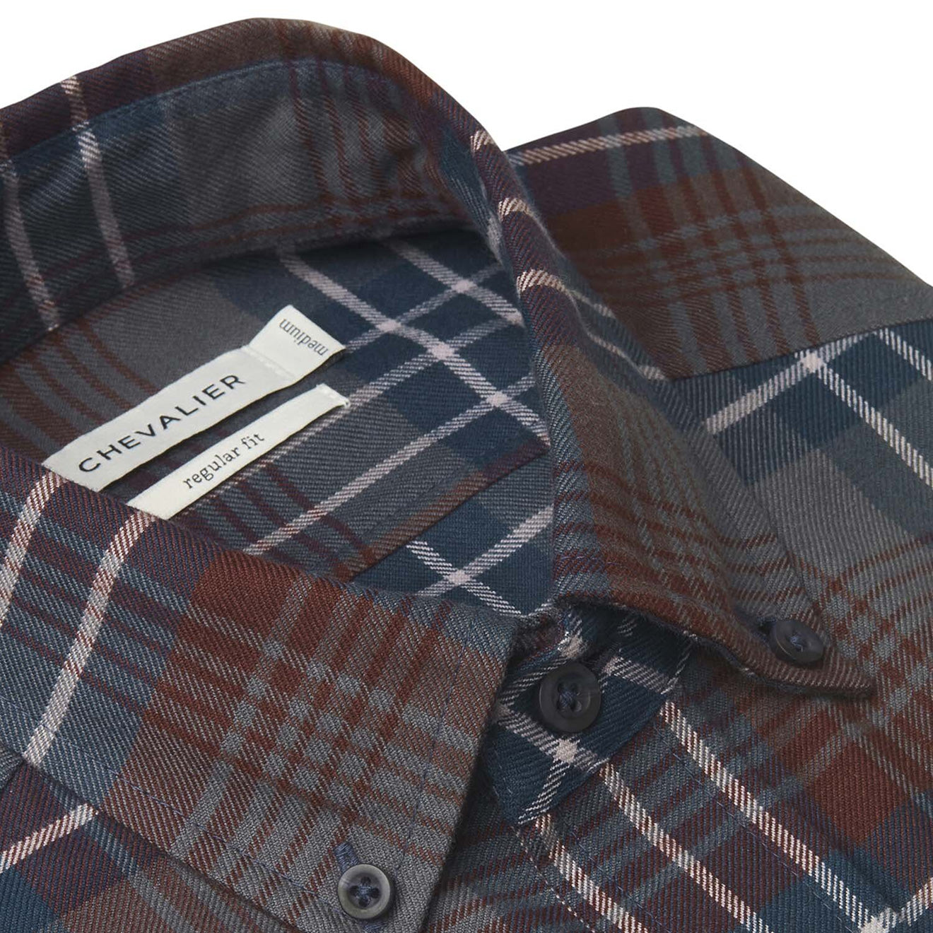 Chevalier Falcon Flannel Shirt Rust Checked - The Sporting Lodge