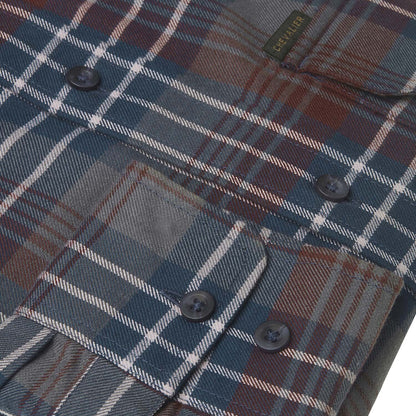 Chevalier Falcon Flannel Shirt Rust Checked - The Sporting Lodge