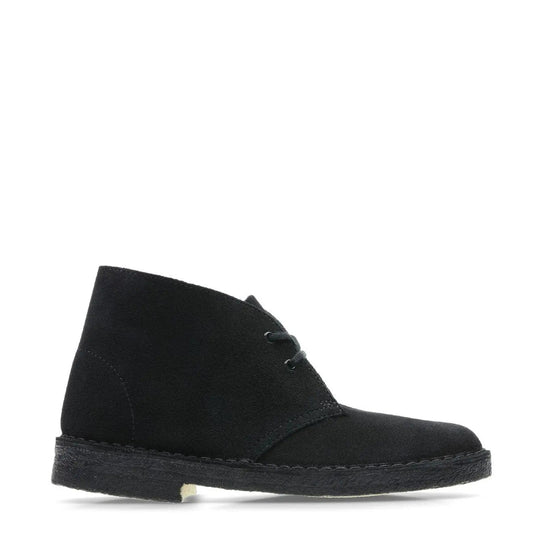 Clarks Originals Womens Desert Boot Black Suede - The Sporting Lodge