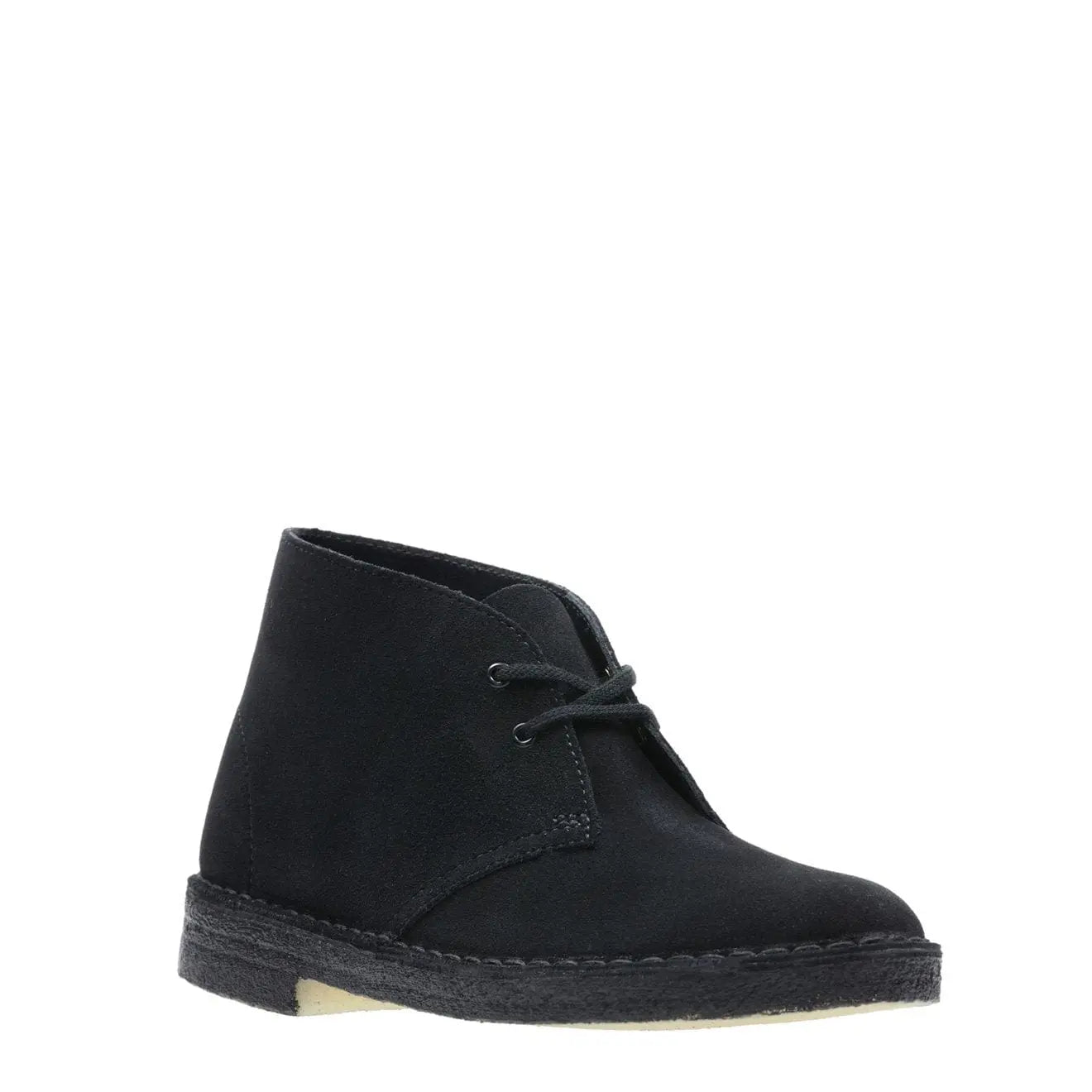 Clarks Originals Womens Desert Boot Black Suede