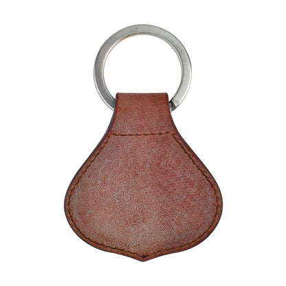 James Purdey Oak Bark Leather Crown Keyring Purdey Havana - The Sporting Lodge