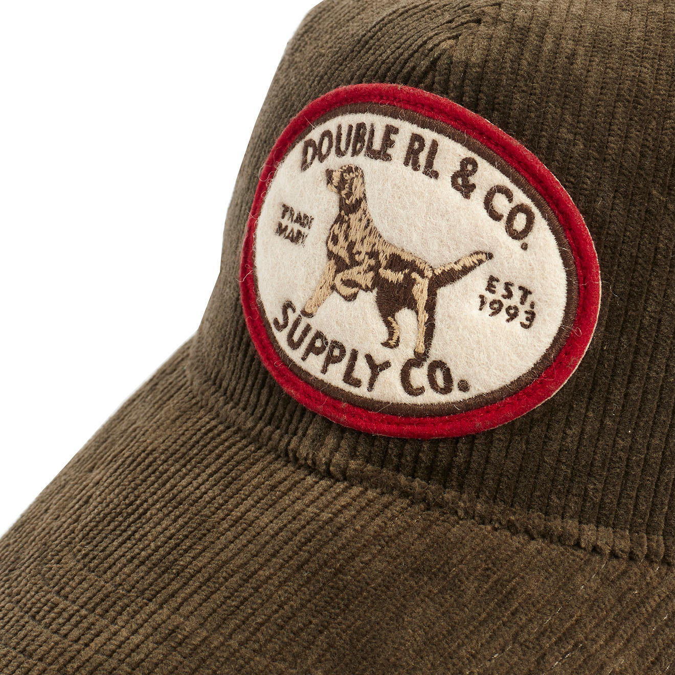 RRL by Ralph Lauren Dog Patch Corduroy Trucker Cap Loden The Sporting Lodge