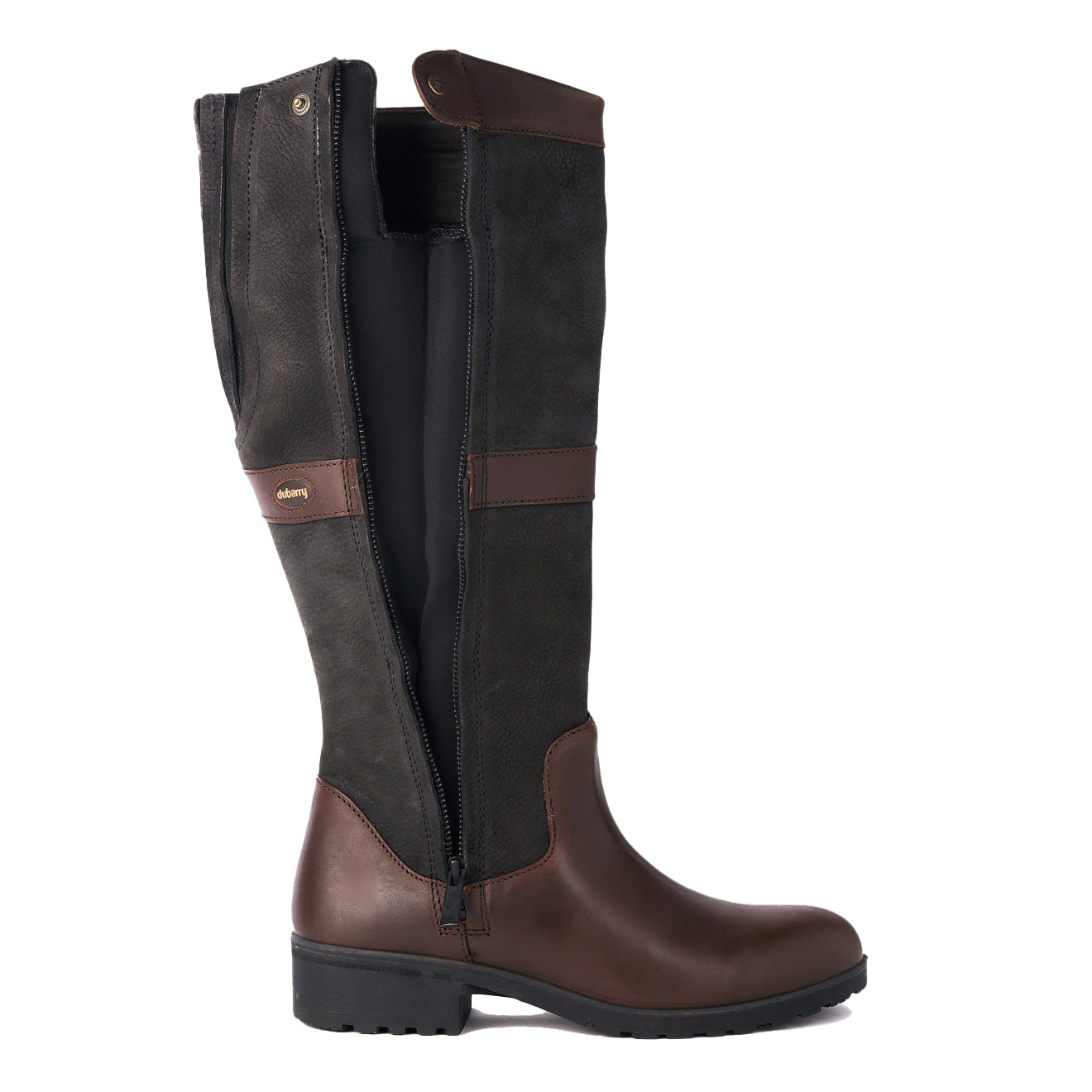 Dubarry Womens Sligo Boot Black / Brown - The Sporting Lodge