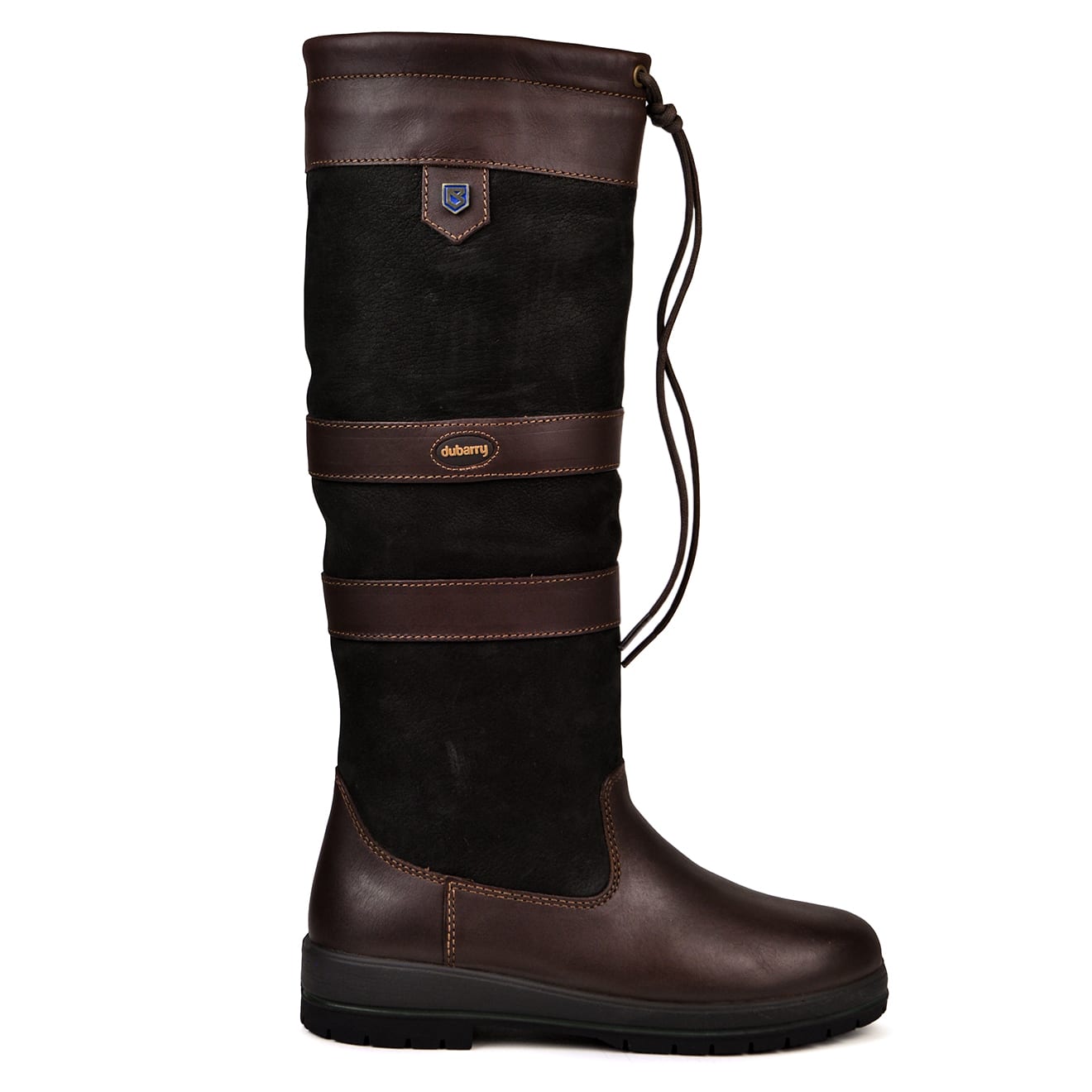 Dubarry Womens Galway Slimfit Knee Boot Black Brown