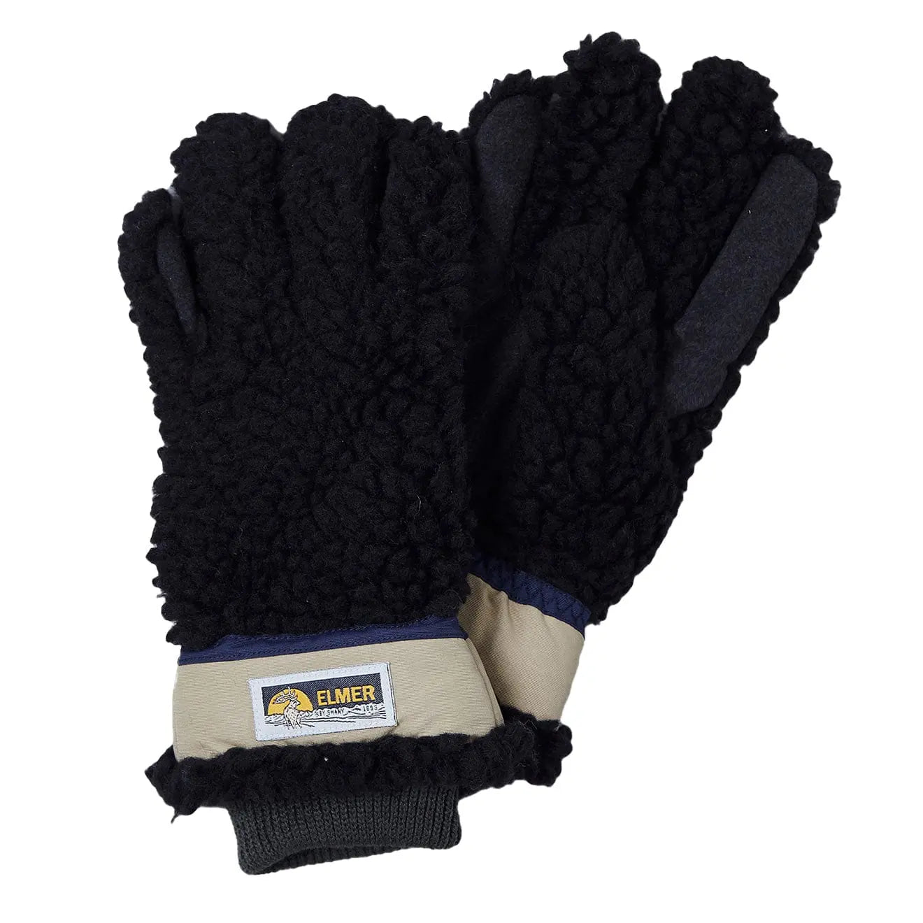 Elmer Gloves Wool Pile 5 Finger Glove Black - The Sporting Lodge