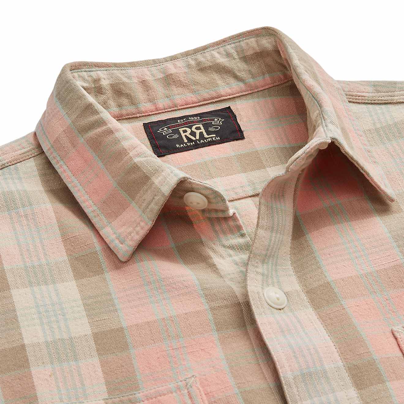 Ralph lauren pink plaid shirt online