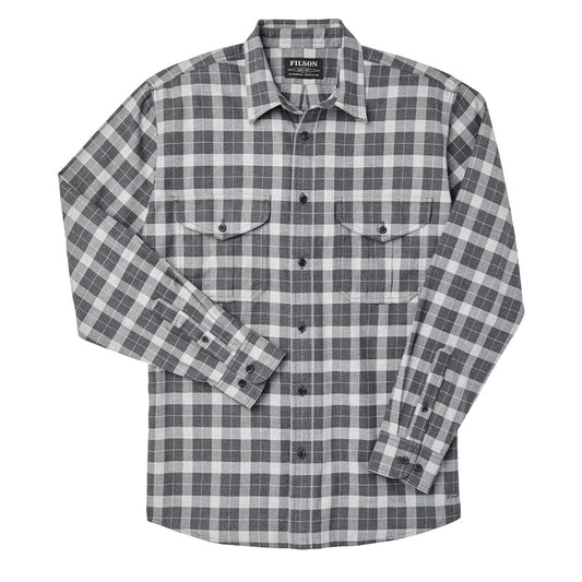 Filson Lightweight Alaskan Guide Shirt Heather Grey Plaid - The Sporting Lodge