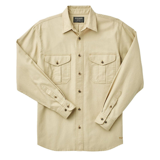 Filson Lightweight Alaskan Guide Shirt Light Khaki - The Sporting Lodge