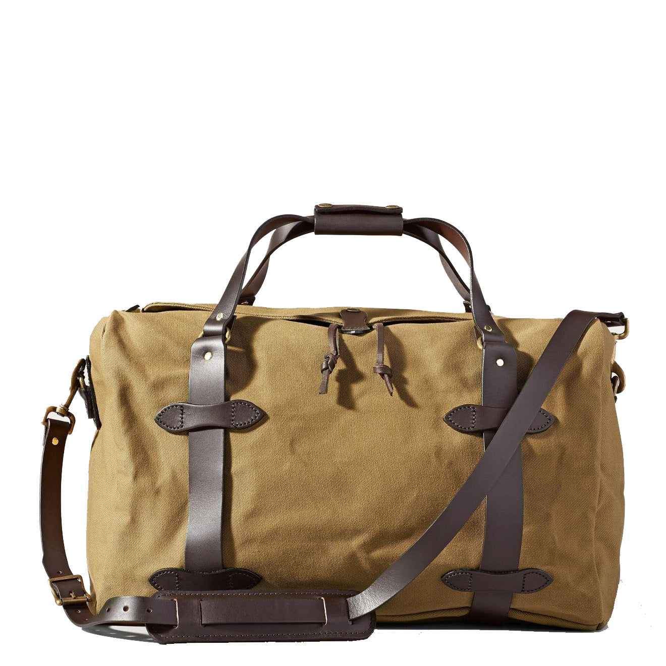 Filson Medium Rugged Twill Duffle Bag Tan - The Sporting Lodge