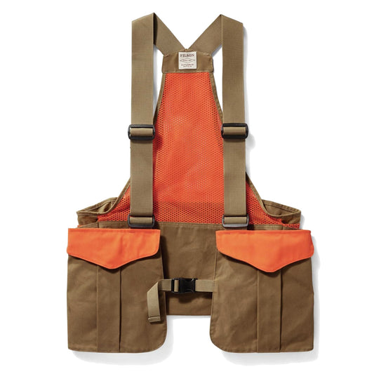 Filson Mesh Game Bag Dark Tan / Blaze Orange - The Sporting Lodge