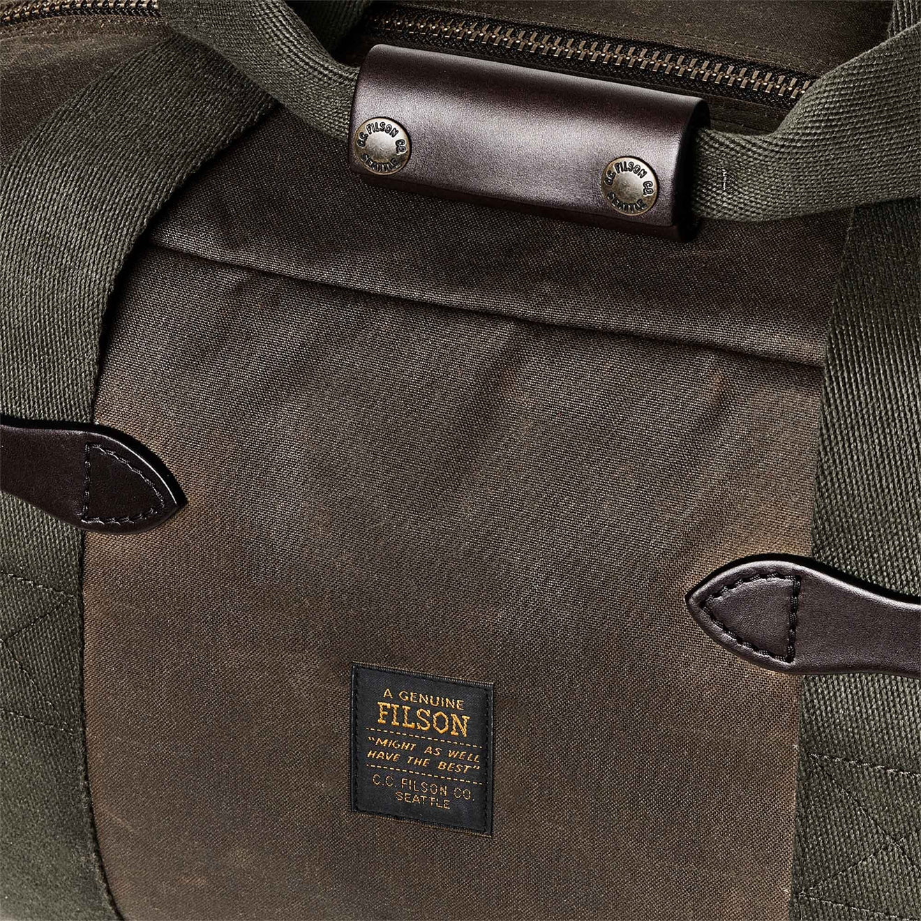 Filson Small Tin Cloth Duffle Bag Otter Green - The Sporting Lodge