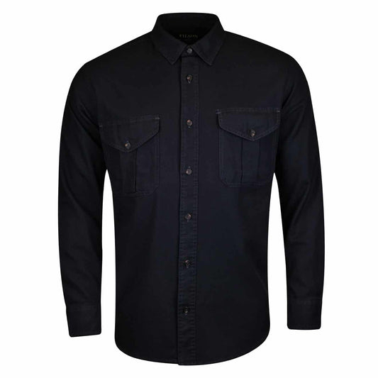 Filson Lightweight Alaskan Guide Shirt Midnight Navy - The Sporting Lodge