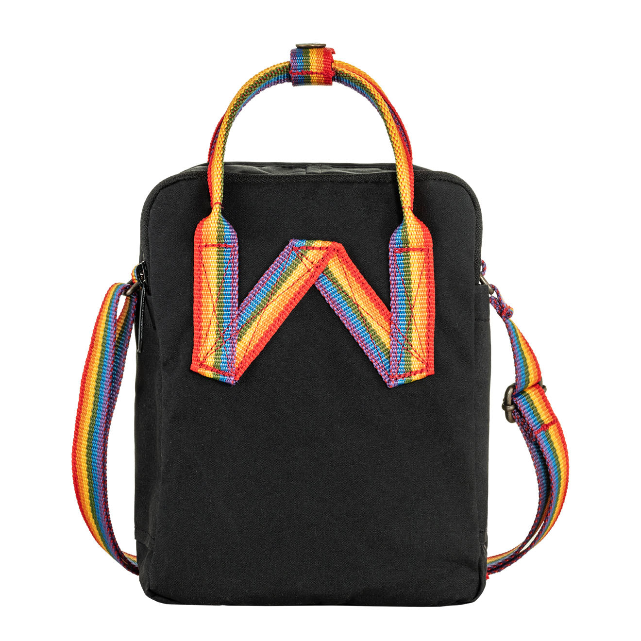 Fjallraven Kanken Rainbow Sling Black-Rainbow Pattern - The Sporting Lodge