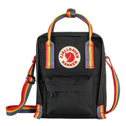 Fjallraven Kanken Rainbow Sling Black-Rainbow Pattern - The Sporting Lodge