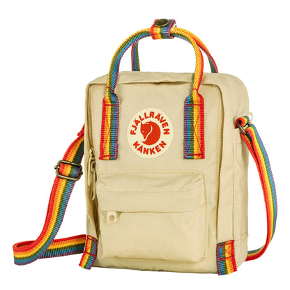 Fjallraven Kanken Rainbow Sling Light Oak-Rainbow Pattern - The Sporting Lodge