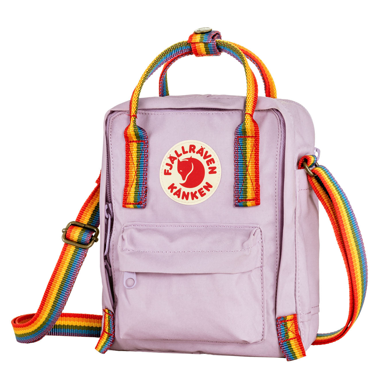 Fjallraven Kanken Rainbow Sling Pastel Lavender-Rainbow - The Sporting Lodge