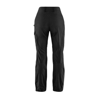 Fjallraven Womens Kaipak Curved Trousers Black - The Sporting Lodge