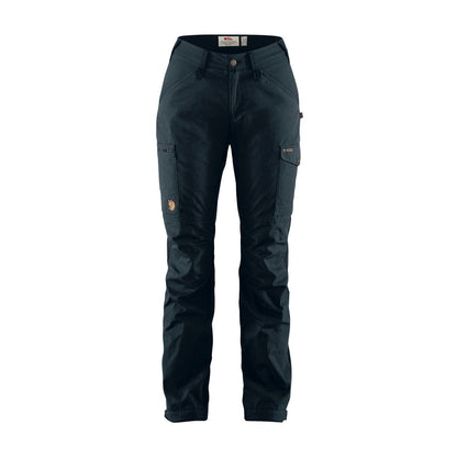 Fjallraven Womens Kaipak Curved Trousers Dark Navy - The Sporting Lodge