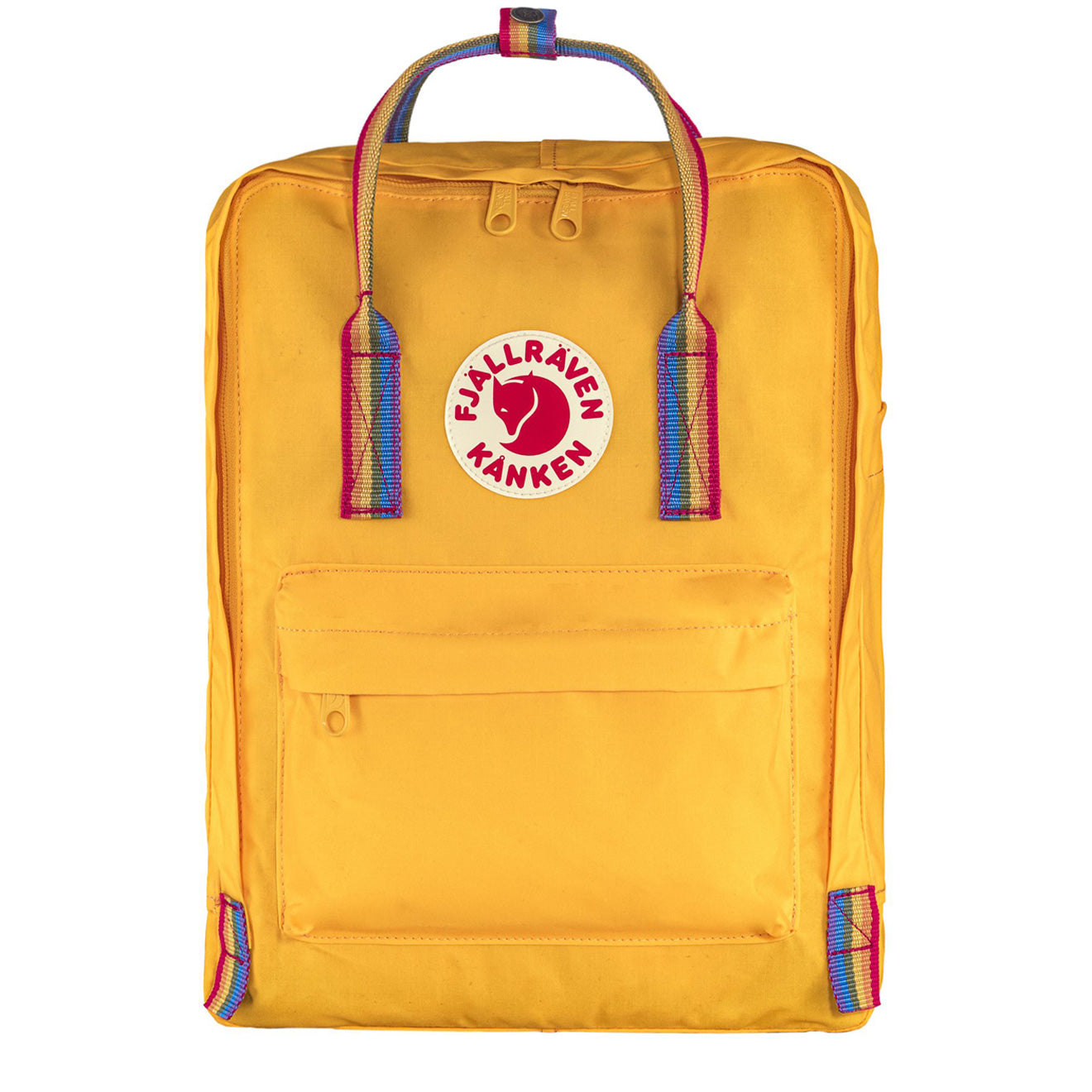 Fjallraven Kanken Classic Backpack Warm Yellow Rainbow Pattern - The Sporting Lodge