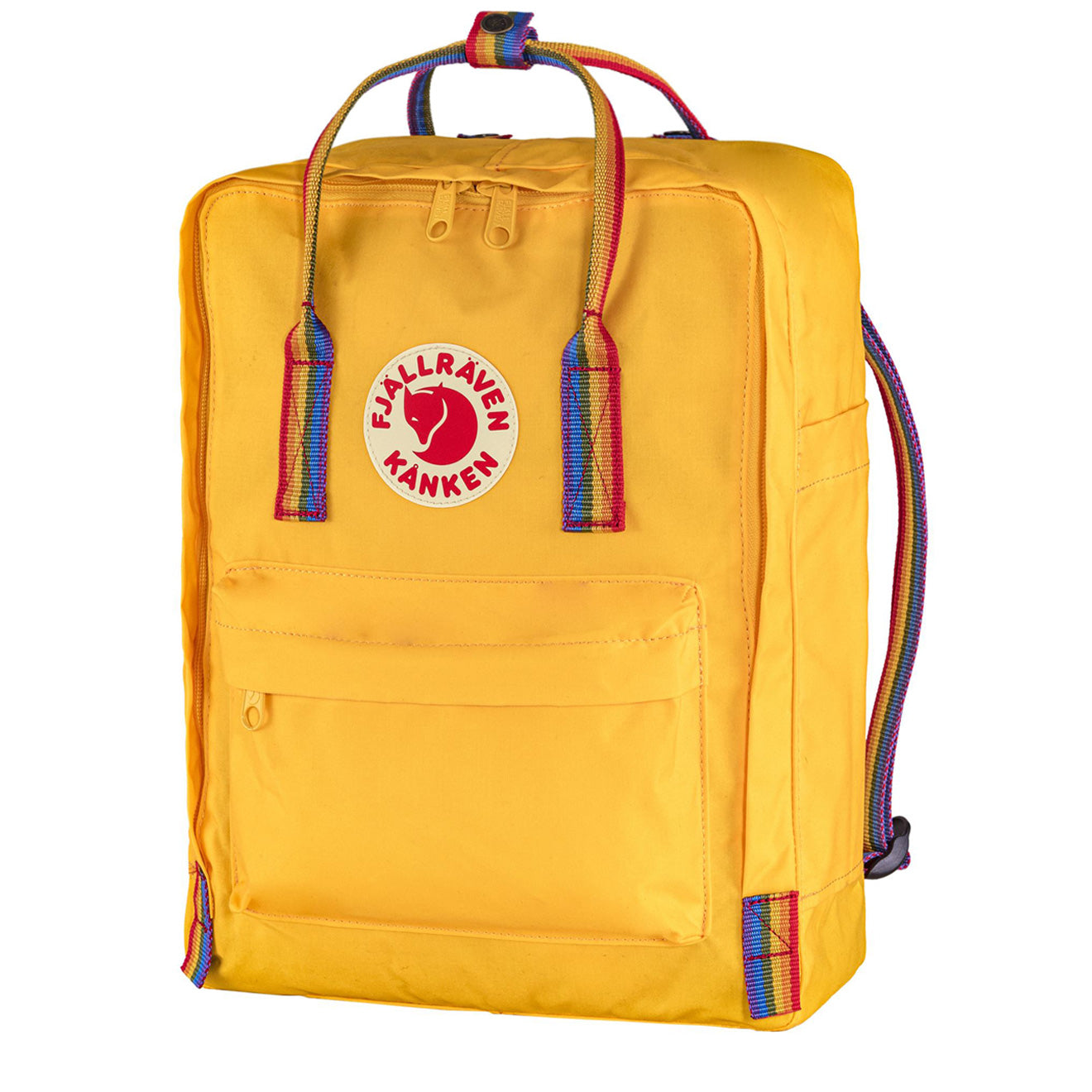 Fjallraven Kanken Classic Backpack Warm Yellow Rainbow Pattern - The Sporting Lodge