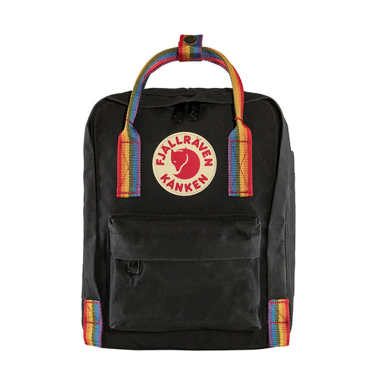 Fjallraven Kanken Rainbow Mini Black Rainbow Pattern - The Sporting Lodge