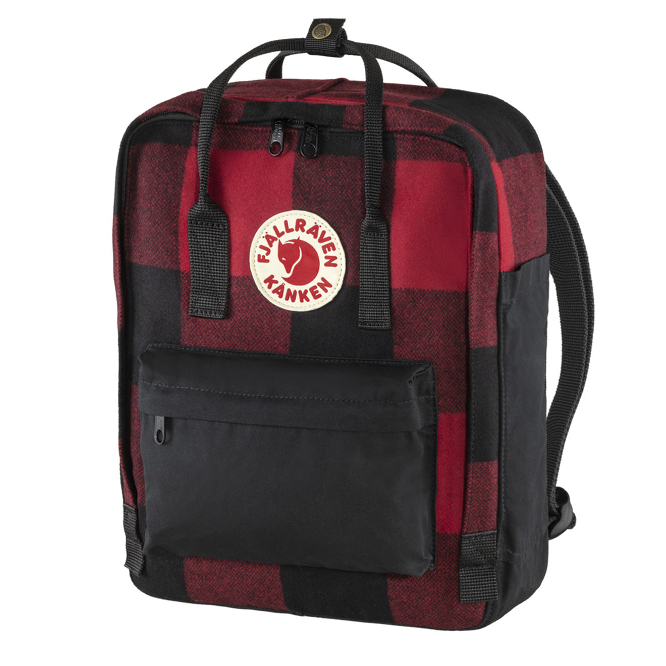 Fjallraven Kanken Re-Wool Red / Black - The Sporting Lodge