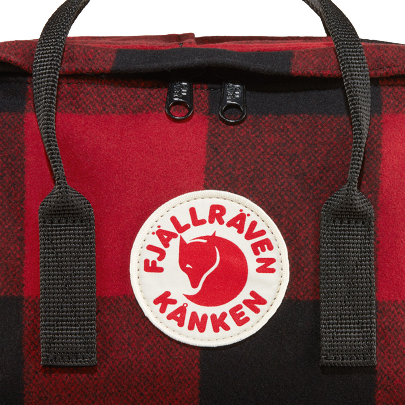 Fjallraven Kanken Re-Wool Red / Black - The Sporting Lodge