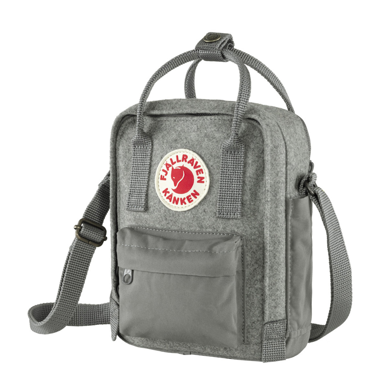 Fjallraven Kanken Re Wool Sling Granite Grey The Sporting Lodge