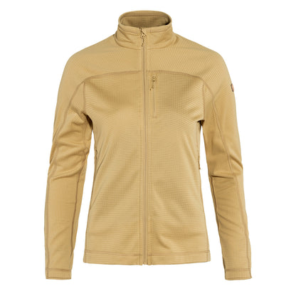 Fjallraven Womens Abisko Lite Fleece Jacket Dune Beige - The Sporting Lodge