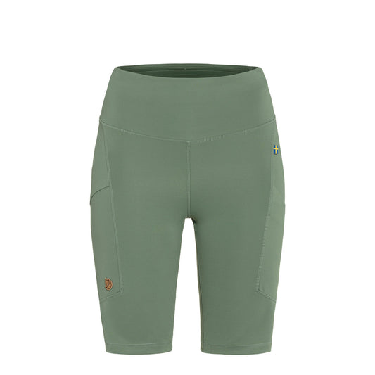 Fjallraven Womens Abisko Short Tights Patina Green - The Sporting Lodge