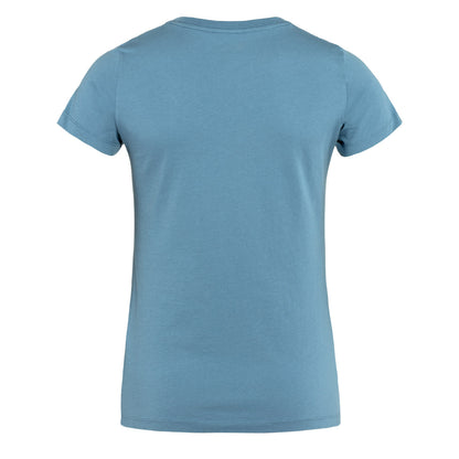 Fjallraven Womens Arctic Fox Print T-Shirt Dawn Blue / Terracotta - The Sporting Lodge