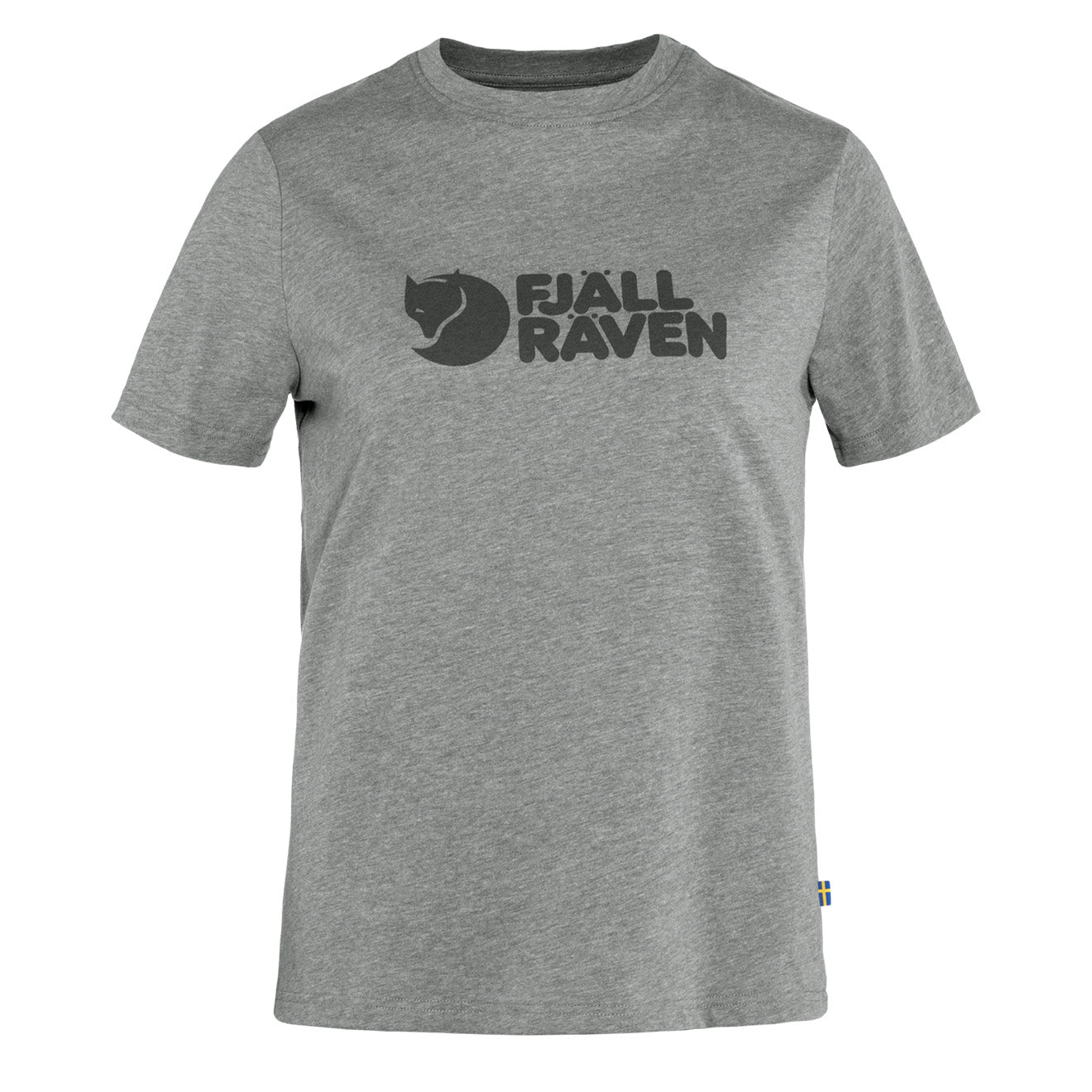 Fjallraven Womens Logo Tee Grey Melange - The Sporting Lodge