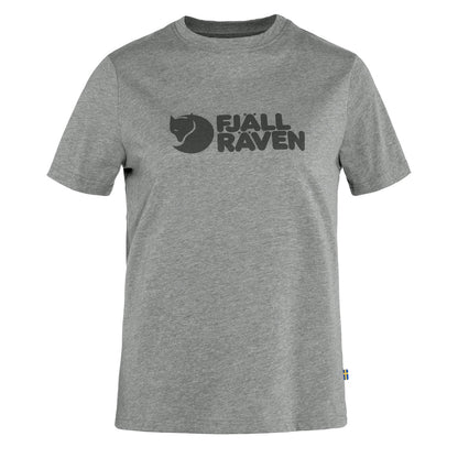 Fjallraven Womens Logo Tee Grey Melange - The Sporting Lodge