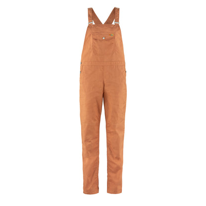 Fjallraven Womens Vardag Dungaree Trousers Desert Brown - The Sporting Lodge