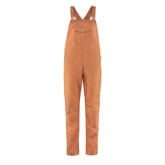 Fjallraven Womens Vardag Dungaree Trousers Desert Brown - The Sporting Lodge