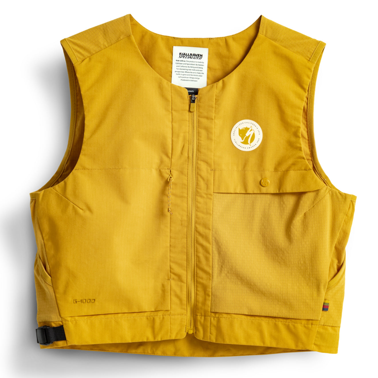 Fjallraven x Specialized Womens Gear Vest Ochre - The Sporting Lodge